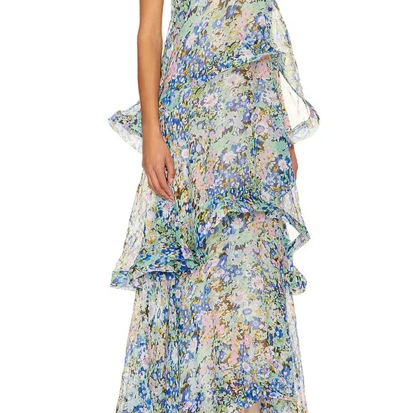 Elliatt Floral Ruffle Maxi Dress - Picture 1 of 3